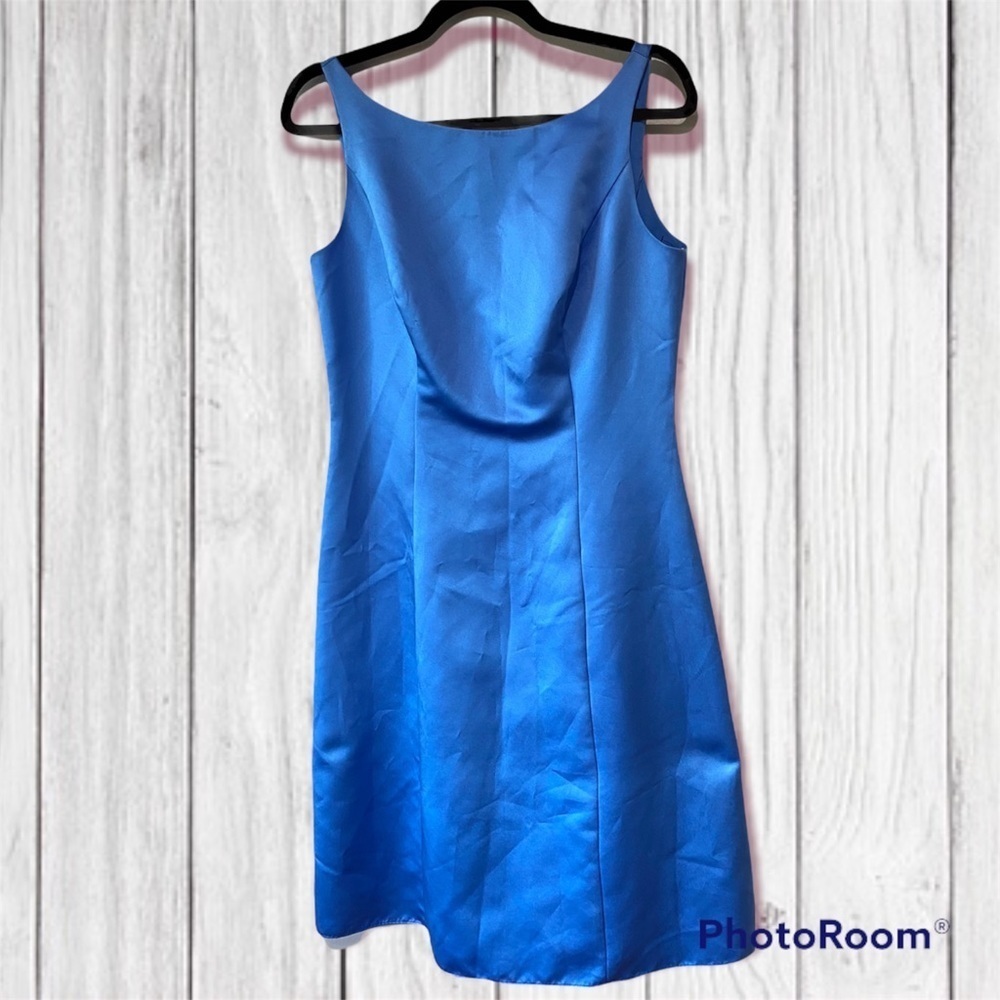 David’s Bridal Blue Short Dress